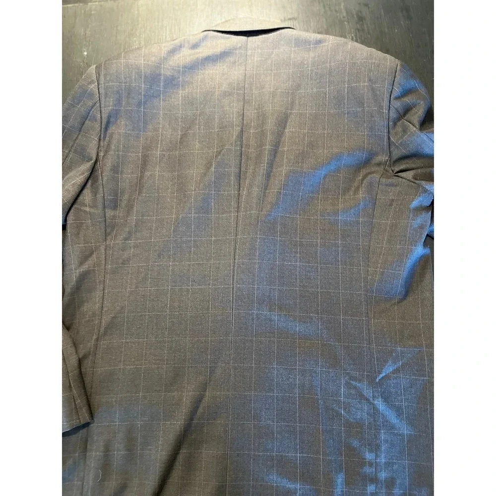 Canali Super 120s Wool Check Sport Coat‎ Blazer Jacket Made in Italy Mens L